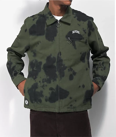 Welcome Inkblot Green Canvas Jacket