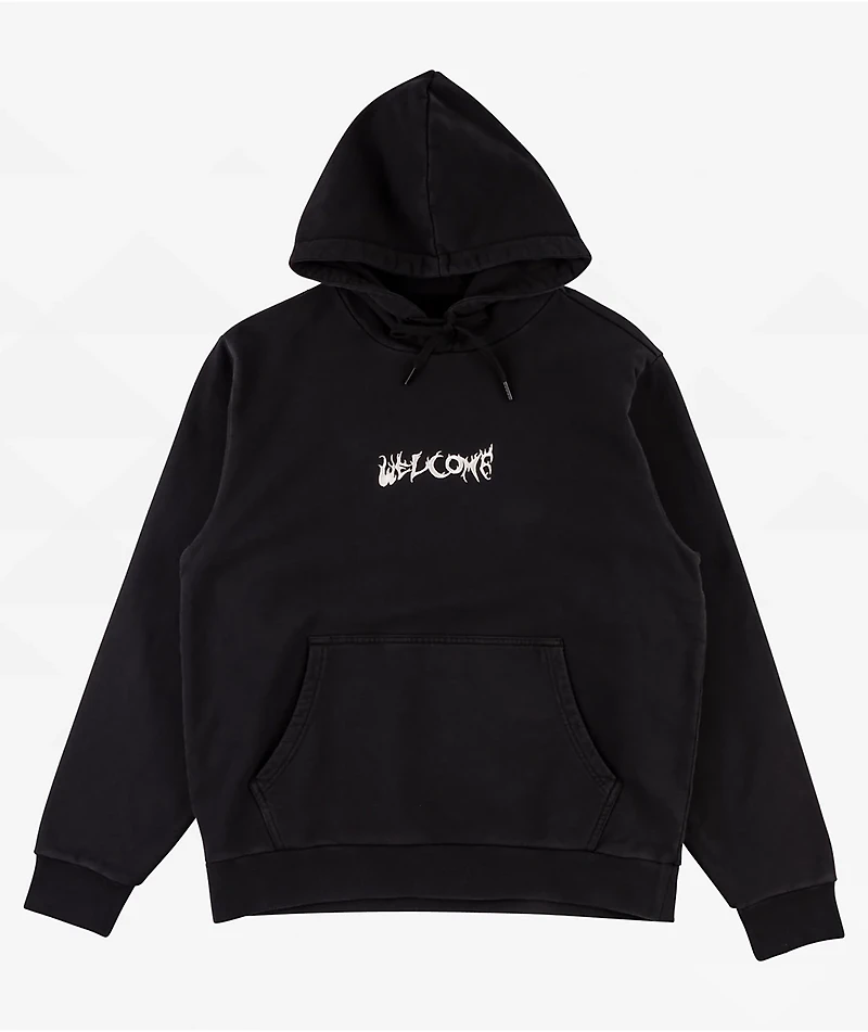Welcome Light And Easy Black Hoodie