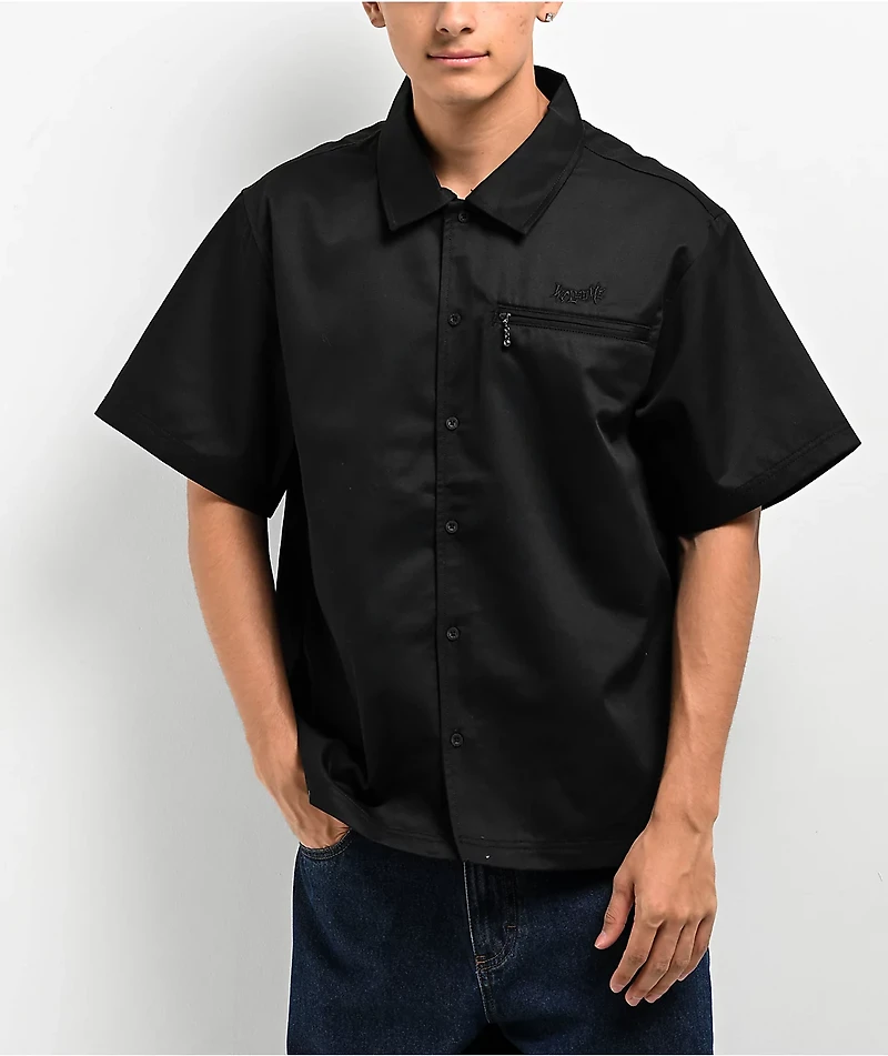 Welcome Mace Black Short Sleeve Work Shirt