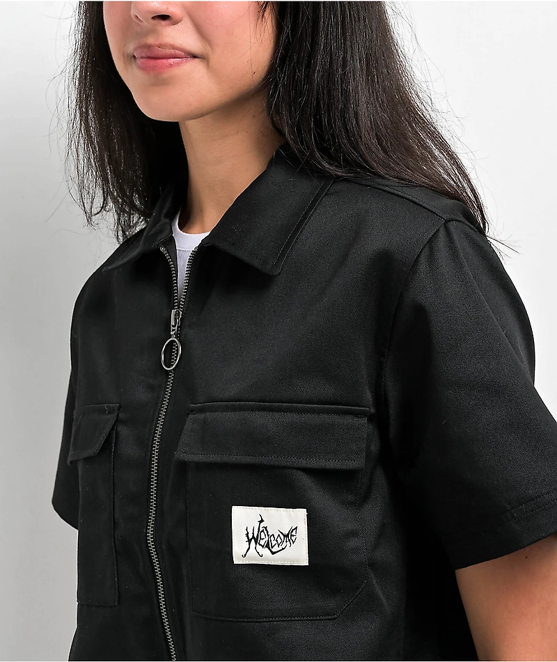 Welcome Nephilim Black Short Sleeve Work Shirt