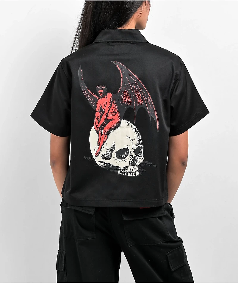 Welcome Nephilim Black Short Sleeve Work Shirt