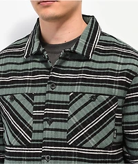 Welcome Nimbus Dark Green Plaid Flannel Shirt