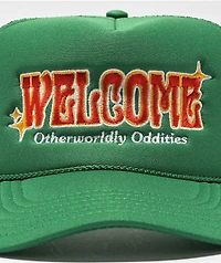 Welcome Oddities Green Trucker Hat