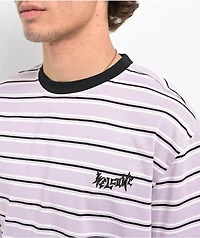 Welcome Palmer Stripe Lilac T-Shirt
