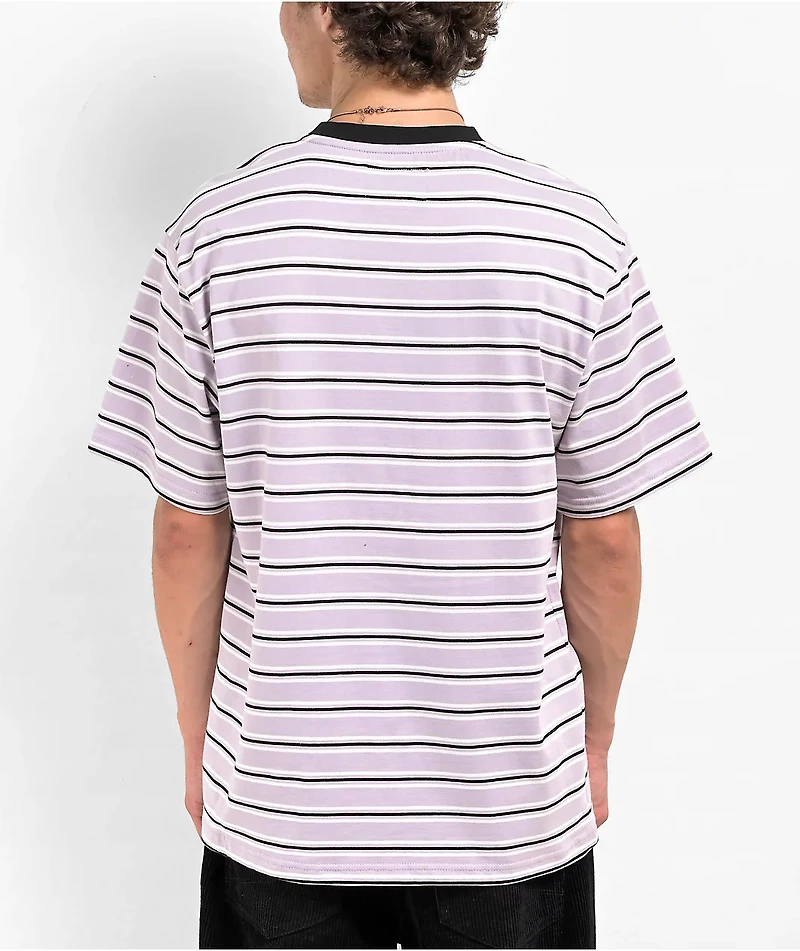 Welcome Palmer Stripe Lilac T-Shirt