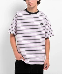 Welcome Palmer Stripe Lilac T-Shirt
