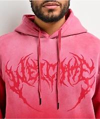 Welcome Phantom Sun Fade Red Hoodie