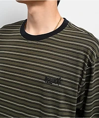 Welcome Recess Forest Night Stripe Knit T-Shirt