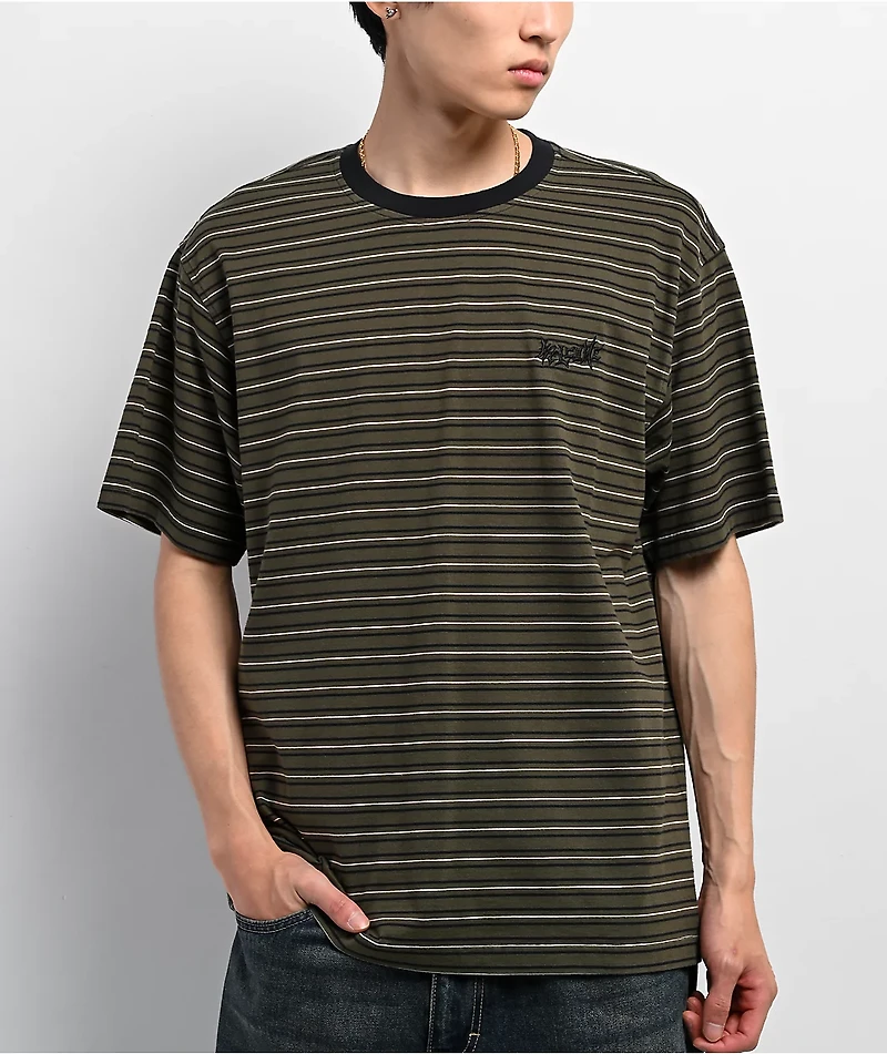 Welcome Recess Forest Night Stripe Knit T-Shirt