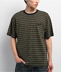 Welcome Recess Forest Night Stripe Knit T-Shirt