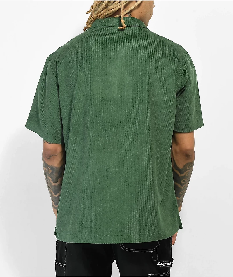 Welcome Recess Olive Corduroy Button Up Shirt