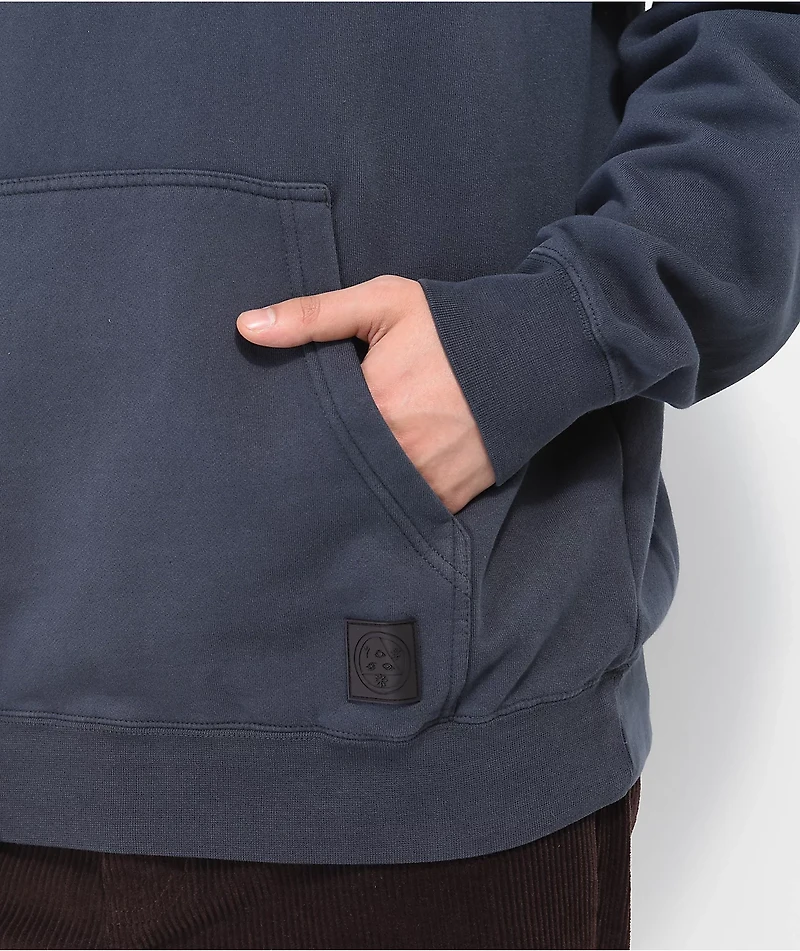 Welcome Scrawl Black Garment Dye Hoodie