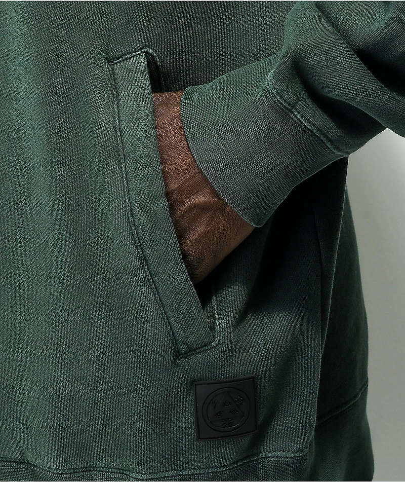 Welcome Scrawl Green Quarter Zip Sweatshirt