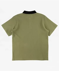 Welcome Sharp Olive Thermal Polo Shirt