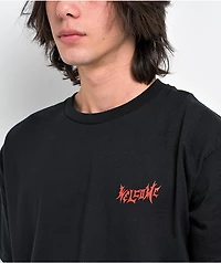 Welcome Skull Flower Black T-Shirt