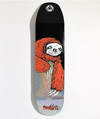 Welcome Sloth Glitter Foil On Moontrimmer 8.25" Skateboard Deck