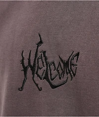 Welcome Spine Purple Crewneck Sweatshirt