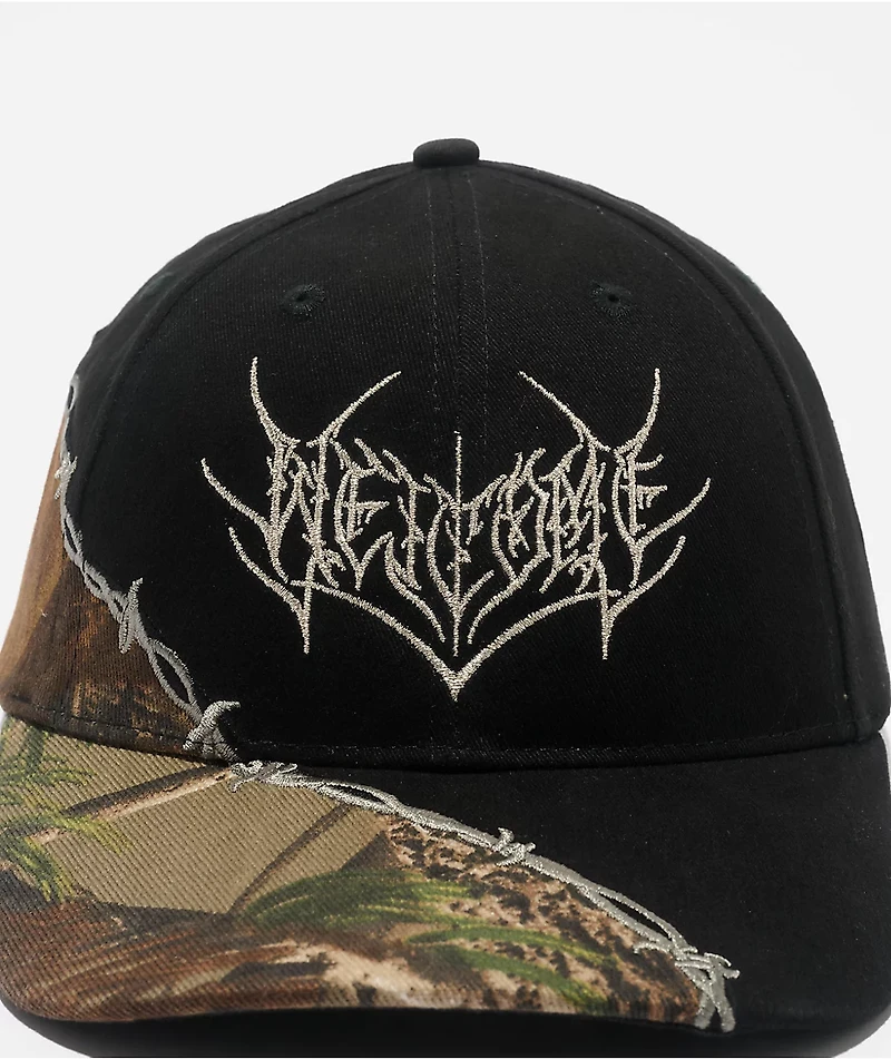 Welcome Splinter 2.0 Black & Camo Strapback Hat