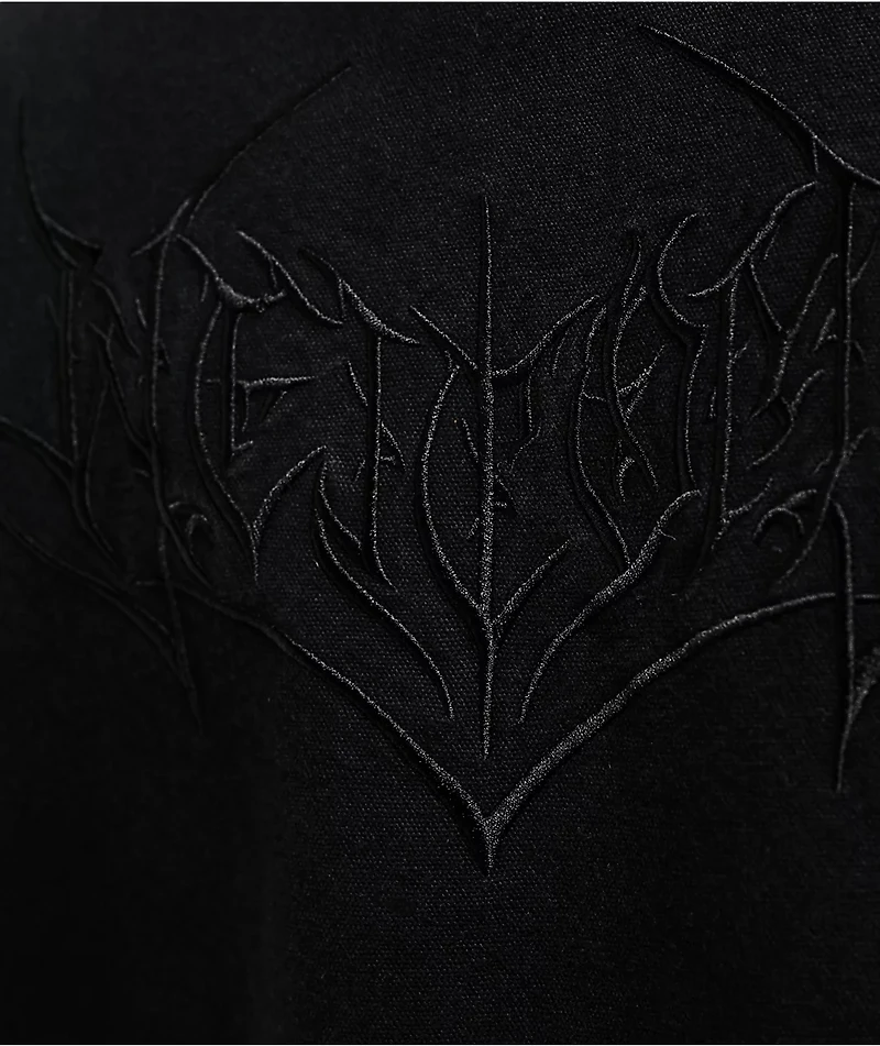 Welcome Splinter Enzyme Wash Black Canvas Zip Vest