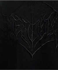 Welcome Splinter Enzyme Wash Black Canvas Zip Vest