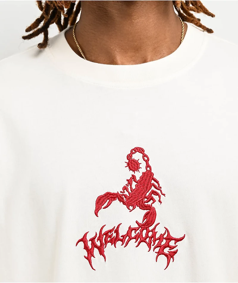 Welcome Stinger Off White Long Sleeve T-Shirt