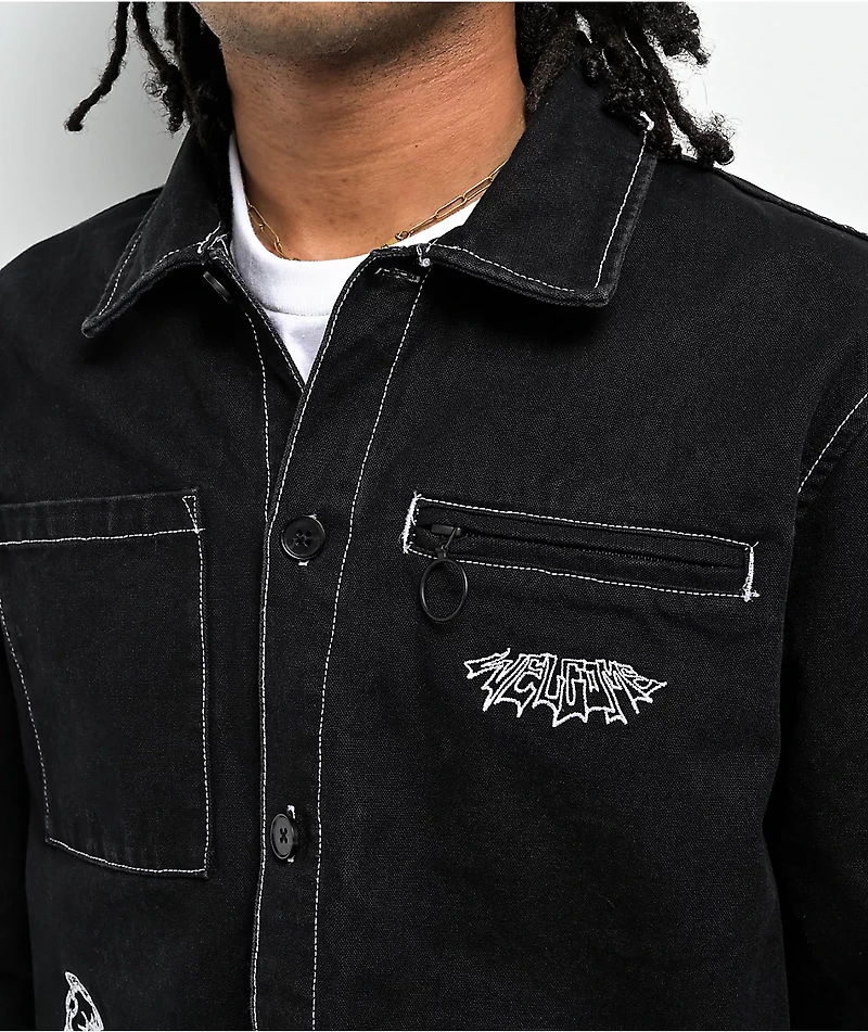 Welcome Stowaway Black Chore Jacket