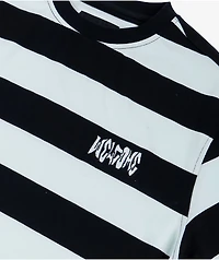 Welcome Thicc Stripe Navy & White T-Shirt