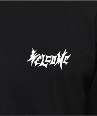 Welcome Twin Vamp Black Long Sleeve T-Shirt