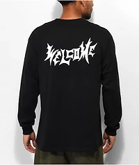 Welcome Twin Vamp Black Long Sleeve T-Shirt