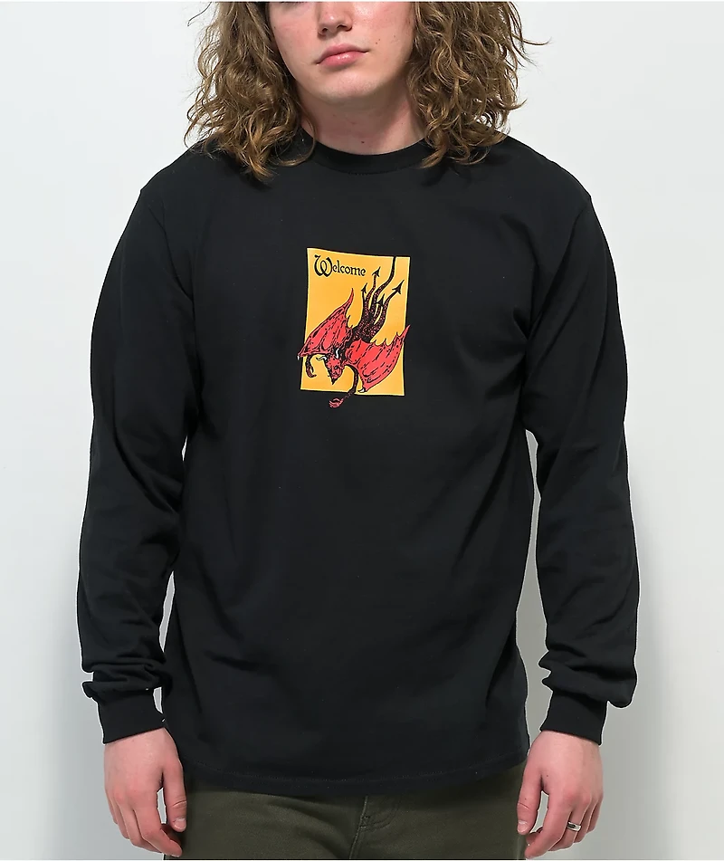 Welcome Unholy Diver Black Long Sleeve T-Shirt