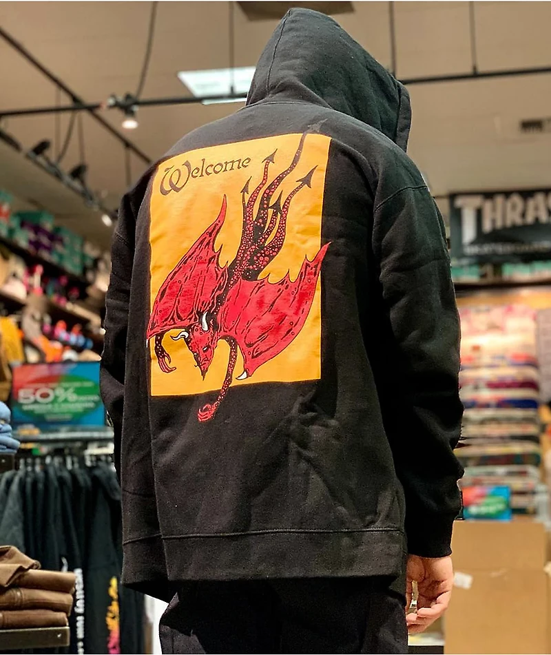 Welcome Unholy Diver Black Zip Hoodie