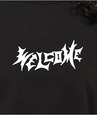 Welcome Vamp Black Crop T-Shirt