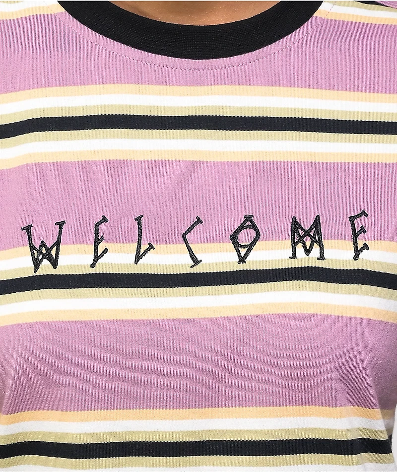 Welcome Vineyard Stripe Long Sleeve T-Shirt