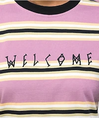 Welcome Vineyard Stripe Long Sleeve T-Shirt