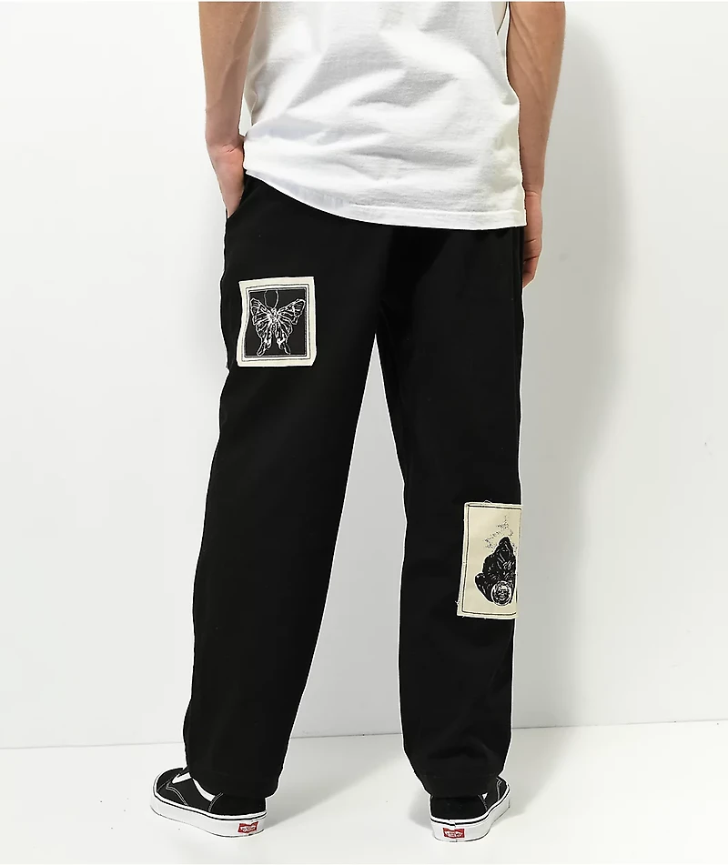 Welcome Volume Black Elastic Waist Pants