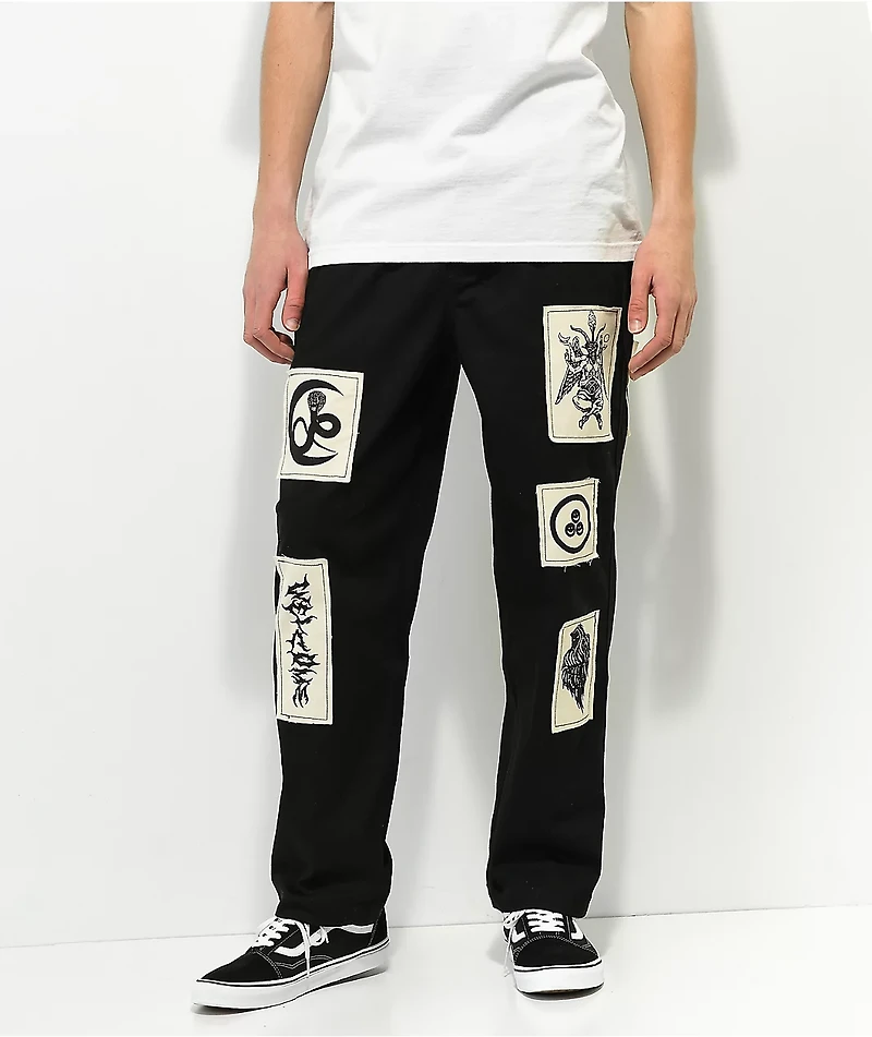Welcome Volume Black Elastic Waist Pants