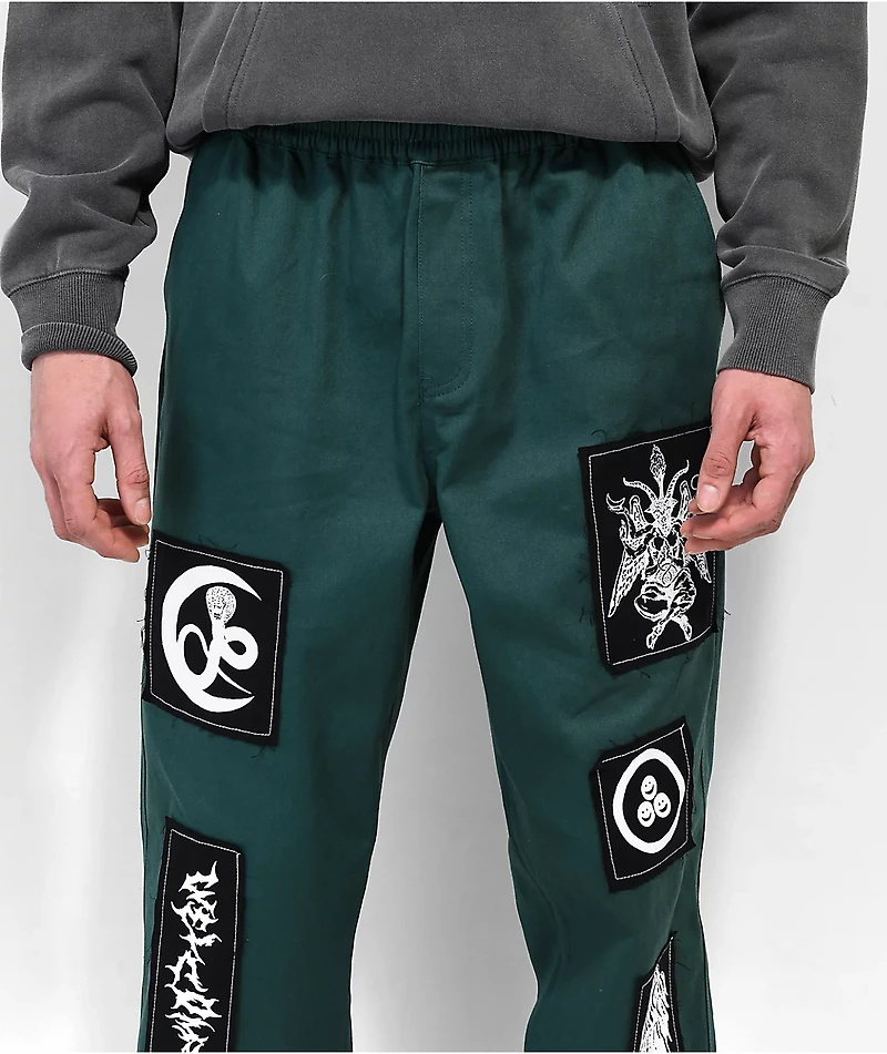 Welcome Volume Green Elastic Waist Pants