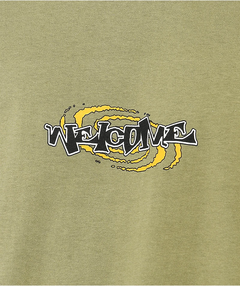 Welcome Vortex Olive T-Shirt