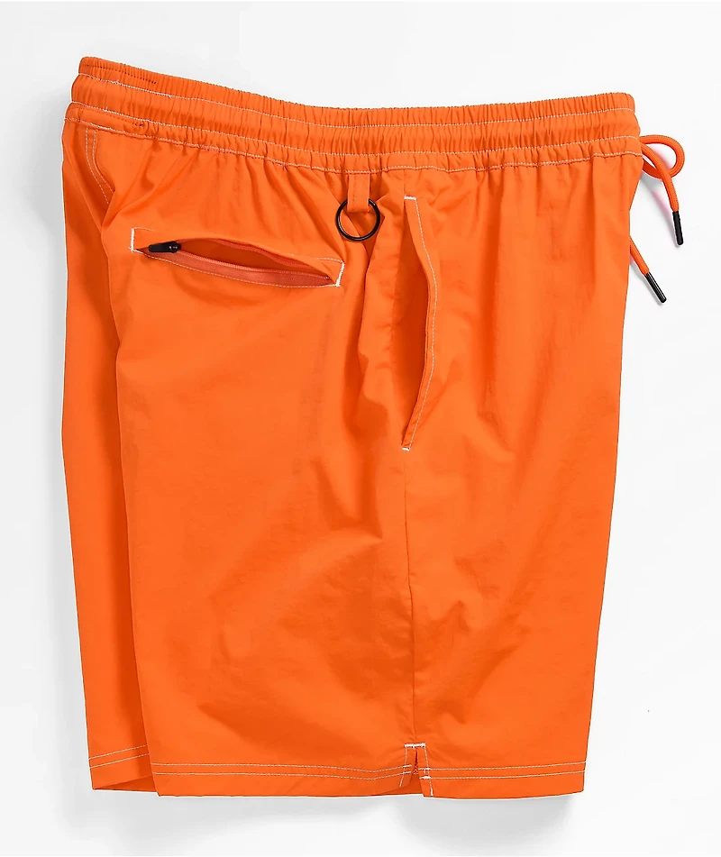 Welcome Vortex Orange Nylon Shorts