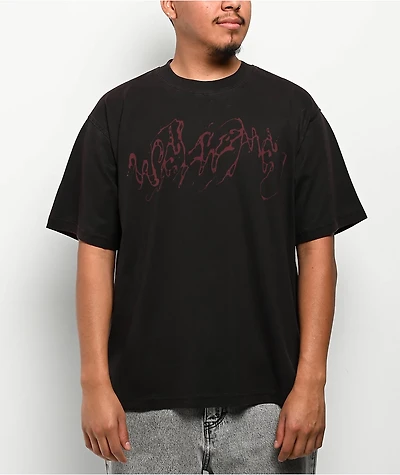 Welcome Weep Overprint Black Wash T-Shirt
