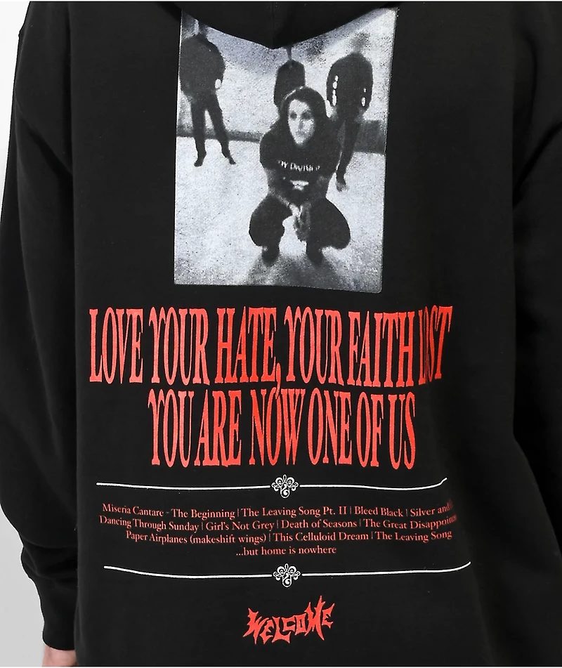 Welcome x AFI Hate Black Hoodie