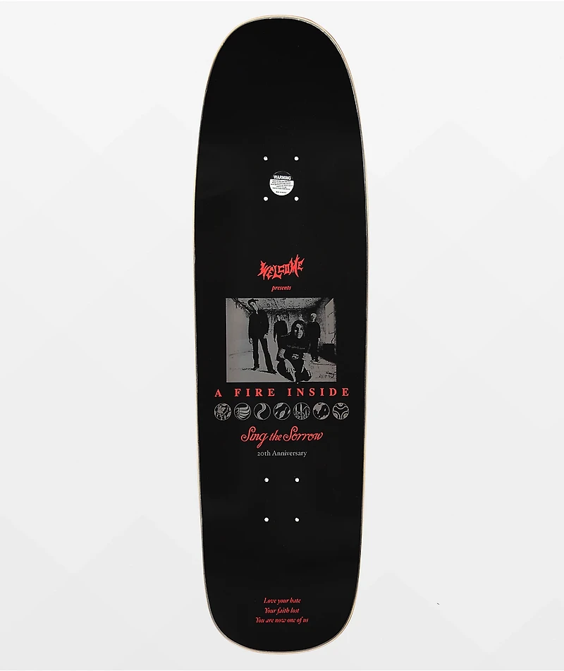 Welcome x AFI Sing The Sorrow On Golem 9.25" Skateboard Deck