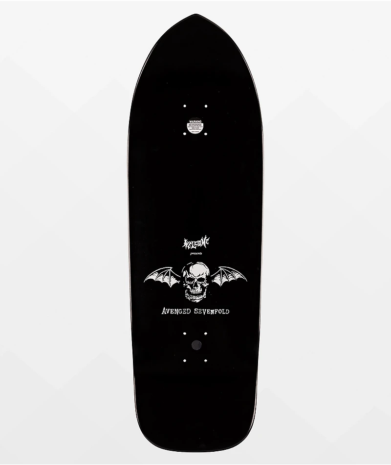 Welcome x Avenged Sevenfold Death Bat On Magic Bullet 10.5" Skateboard Deck