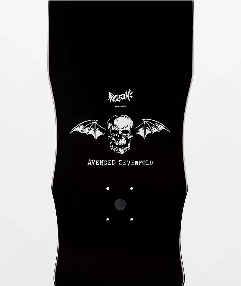 Welcome x Avenged Sevenfold Hail To The King On Dark Lord 9.75" Skateboard Deck