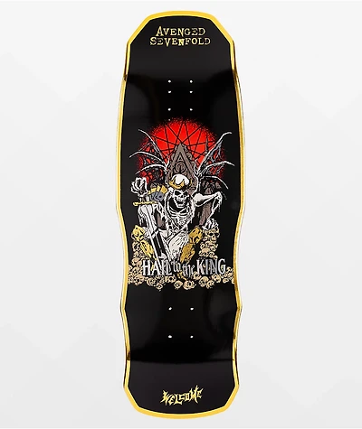 Welcome x Avenged Sevenfold Hail To The King On Dark Lord 9.75" Skateboard Deck