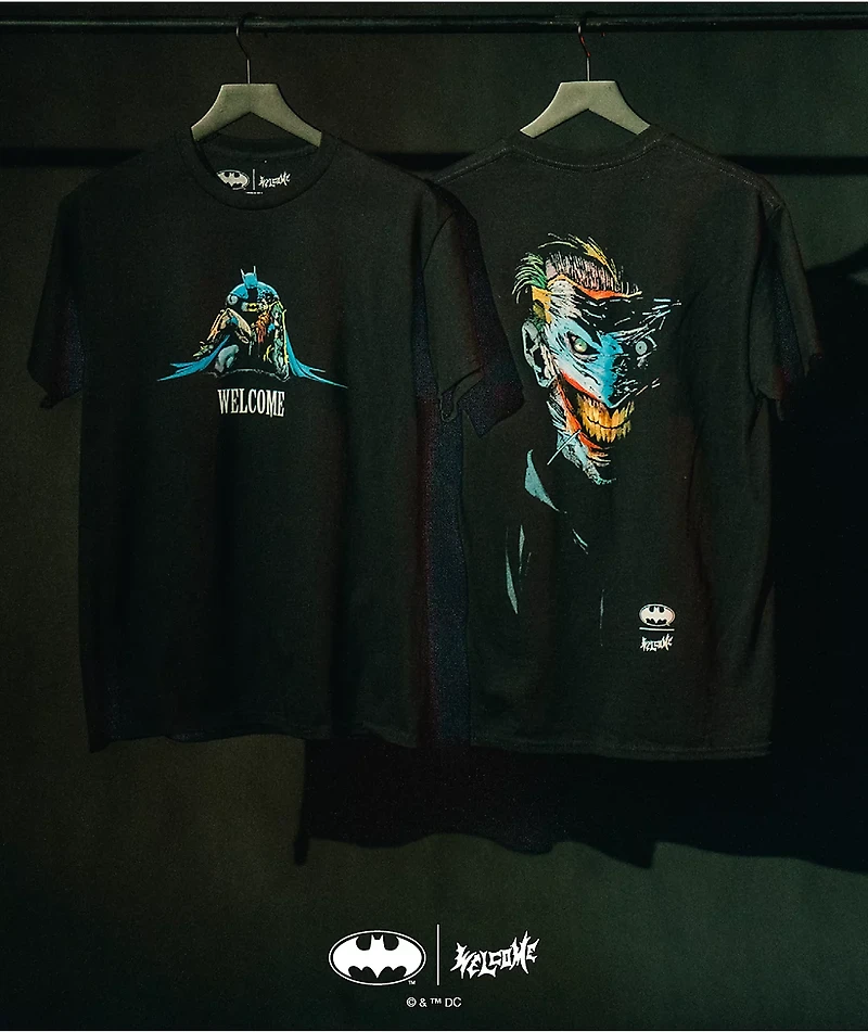 Welcome x Batman Death The Family Black T-Shirt