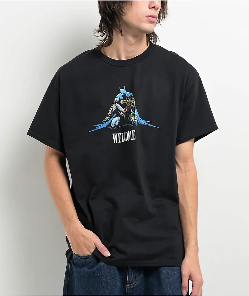 Welcome x Batman Death The Family Black T-Shirt