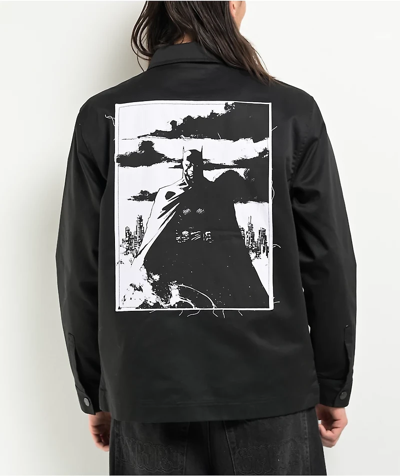 Welcome x Batman Gotham Black Long Sleeve Jacket