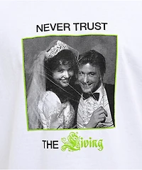 Welcome x Beetlejuice Never Trust The Living White T-Shirt