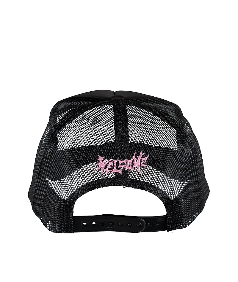 Welcome x Britney Spears Innocent Puff Print Black Trucker Hat